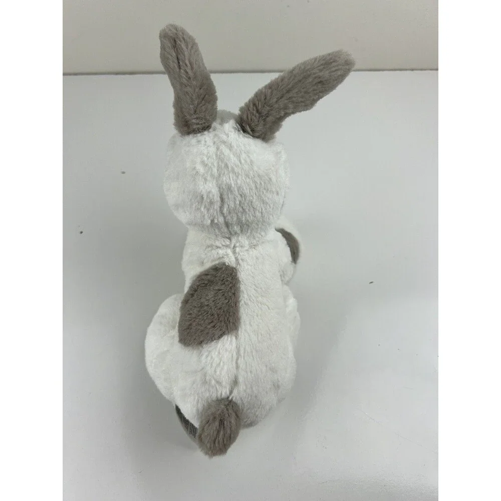 Carter’s Bunny Rabbit Plush Stuffed Animal Lovey Baby Toy 2016 White Gray Cuddly